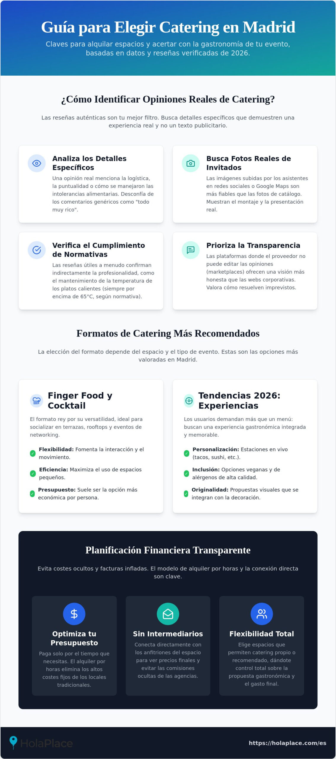 Opiniones reales sobre catering local Madrid: Guía 2026